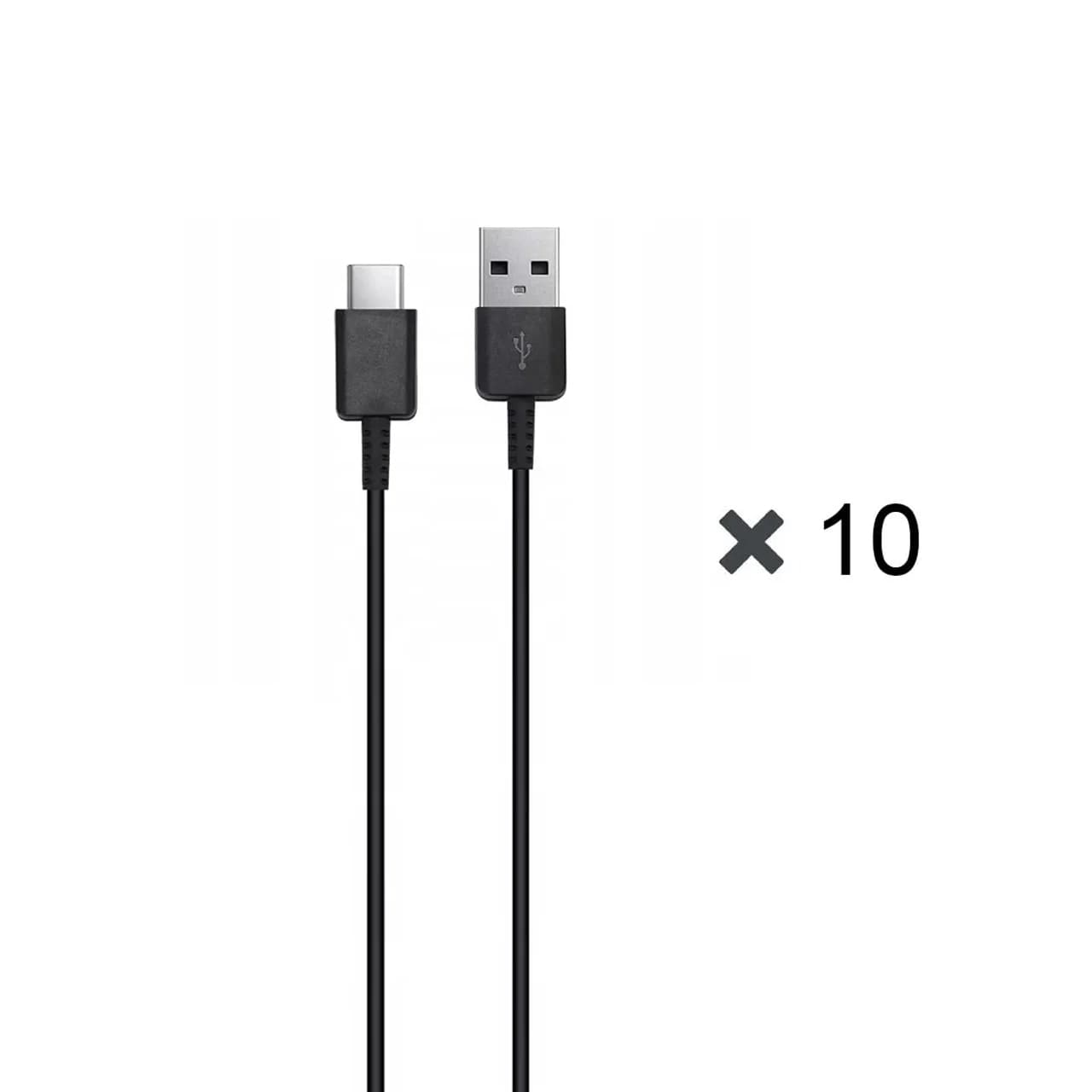 پک 10 عددی کابل شارژ SAMSUNG Type-C مدل EP-DG970 S10-CH – مشکی – DST (گارانتی شش ماهه)
