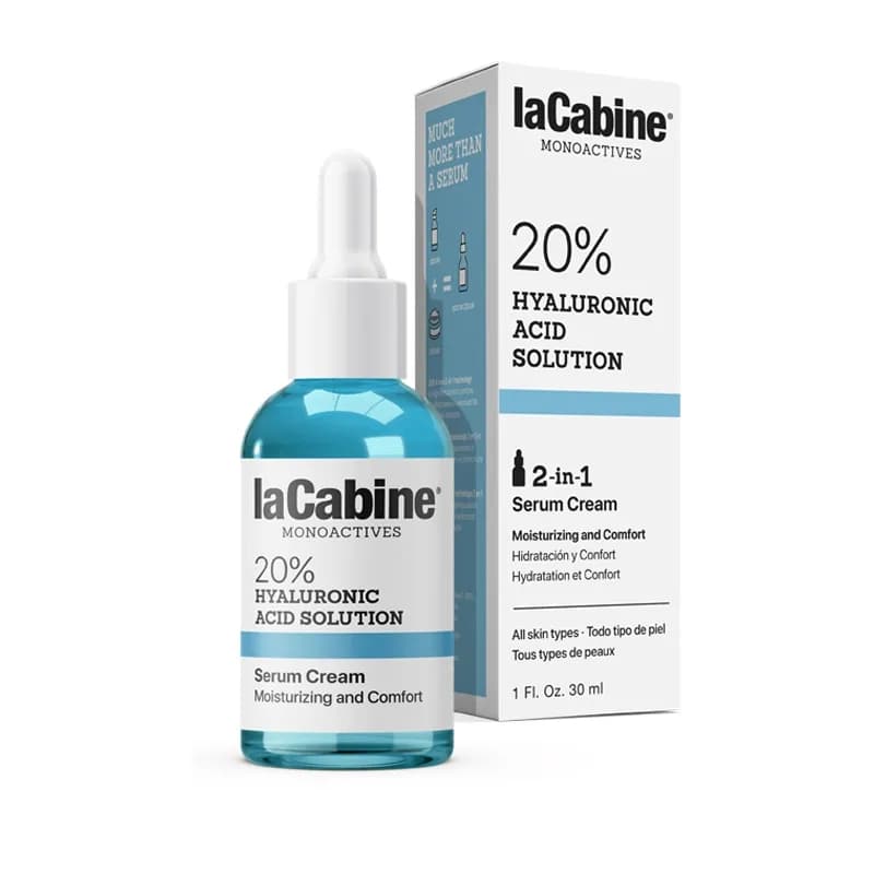 سرم کرمی هیالورونیک اسید 20% لاکابین آبرسان و مرطوب کننده قوی — تصویر ۳