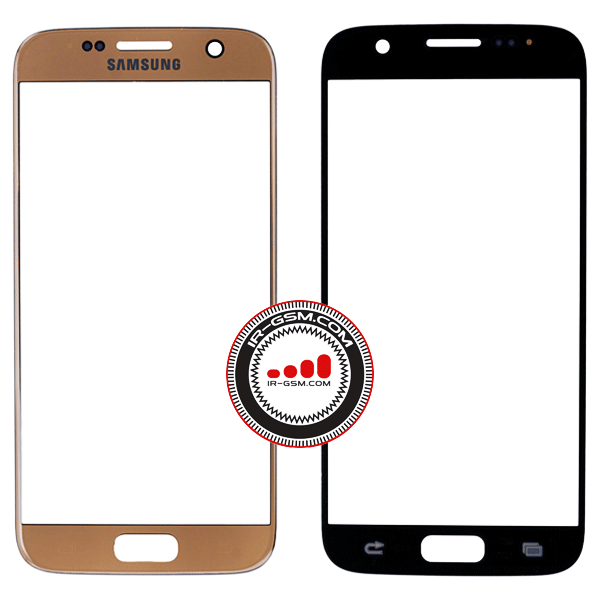 گلس تعمیراتی سامسونگ طلایی براق Glass Samsung S7 G930 GOLD
