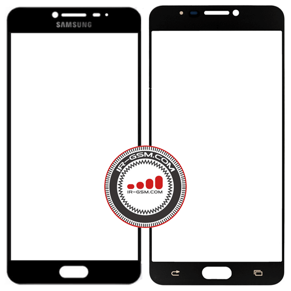 گلس تعمیراتی سامسونگ مشکی Glass Samsung Galaxy C7 C7000 BLACK