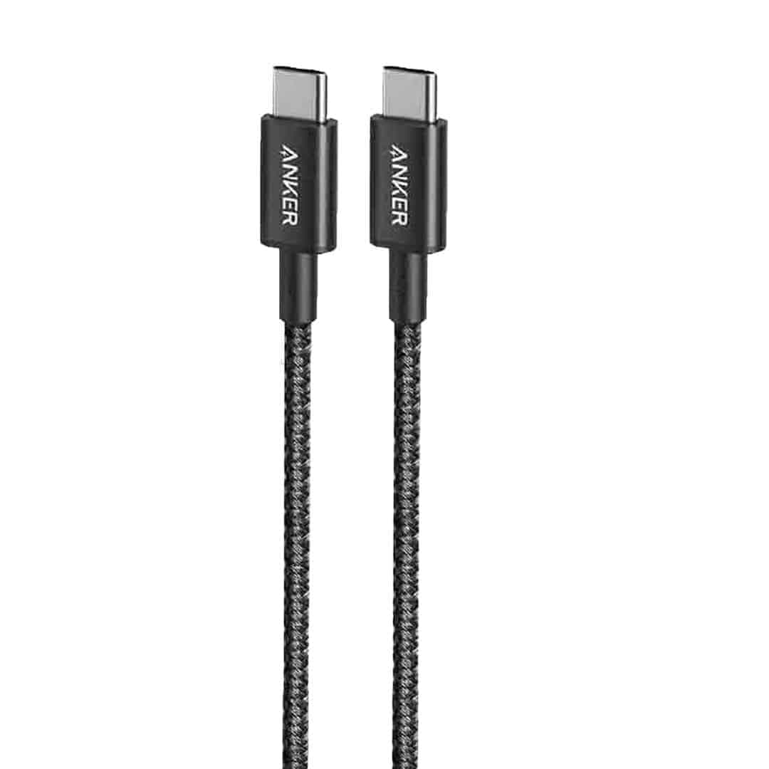 کابل شارژ فست Anker Type-C to Type-C مدل A8752H11 60W – مشکی (گارانتی 6 ماهه شرکتی)