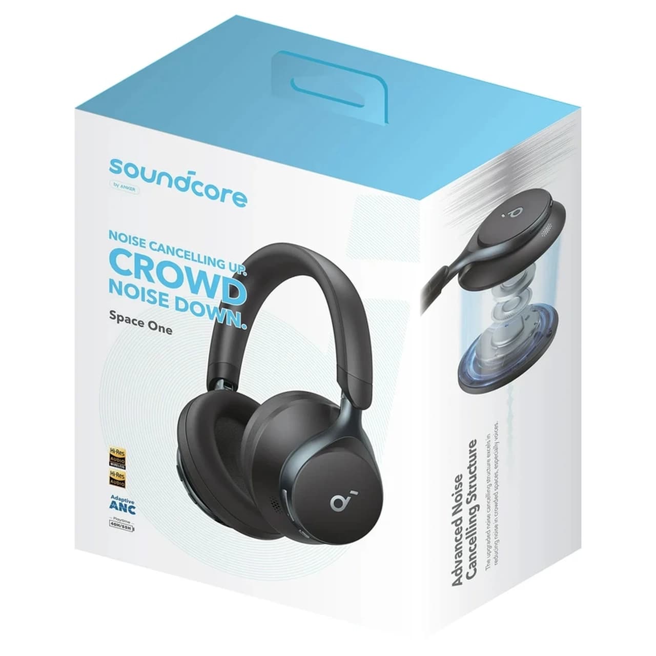 هدفون بی سیم Anker مدل Crowd A3035011 – مشکی (گارانتی 6 ماهه شرکتی) — تصویر ۸