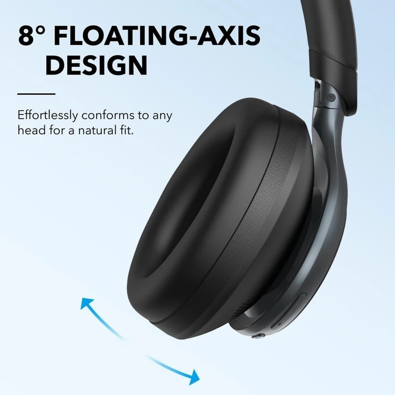هدفون بی سیم Anker مدل Crowd A3035011 – مشکی (گارانتی 6 ماهه شرکتی) — تصویر ۷