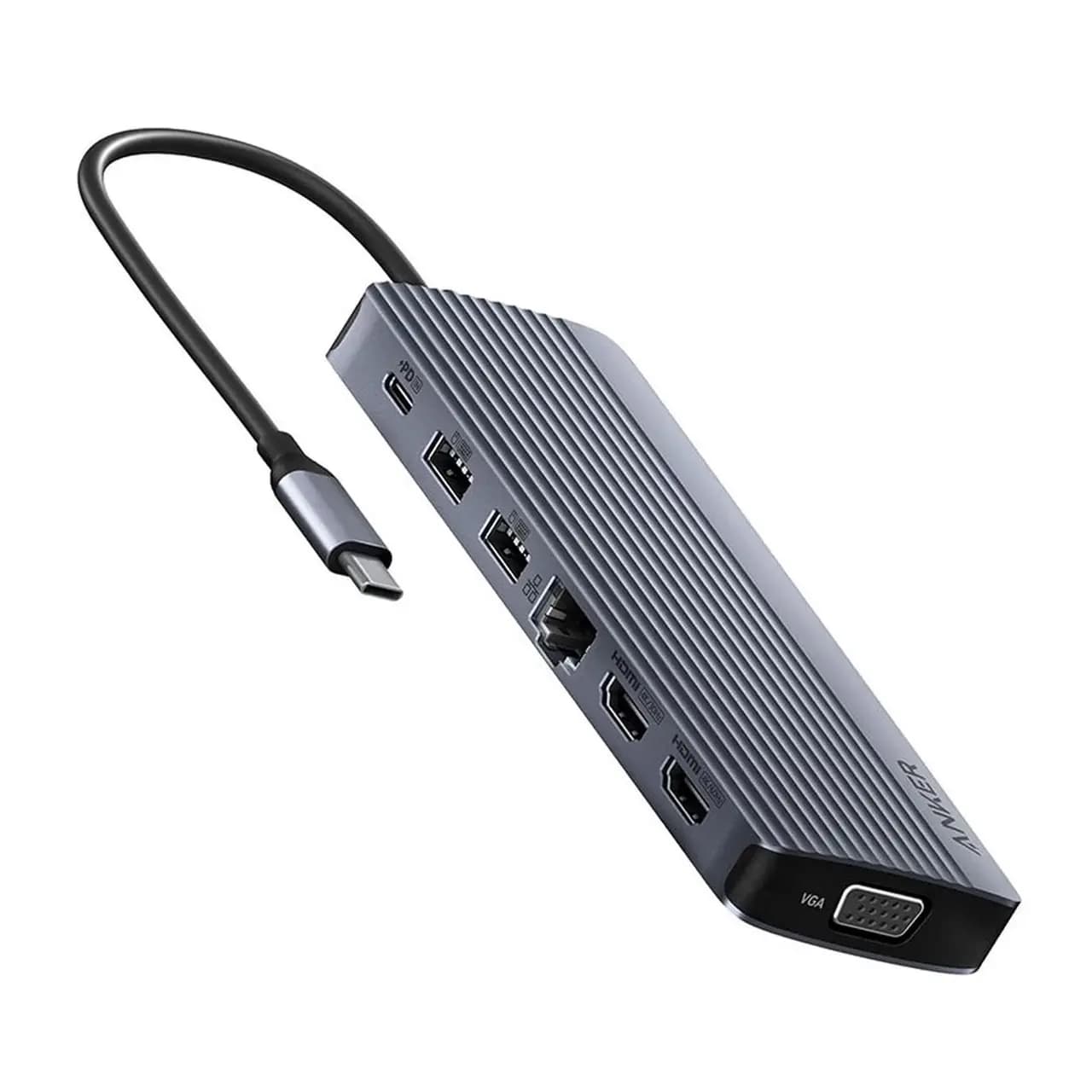 هاب 14 پورت Anker مدل A8389HA1 100W – خاکستری (گارانتی 6 ماهه شرکتی)