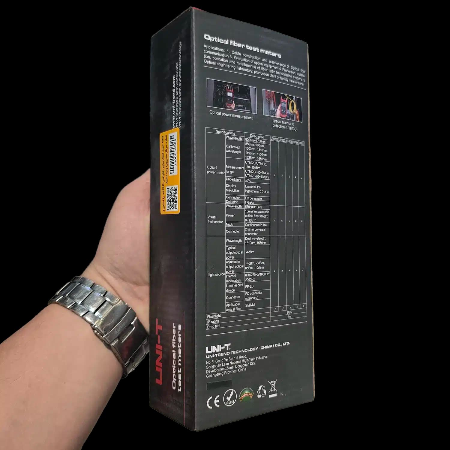 تستر کابل شبکه فیبرنوری یونی تی مدل UNI-T UT693D — تصویر ۵