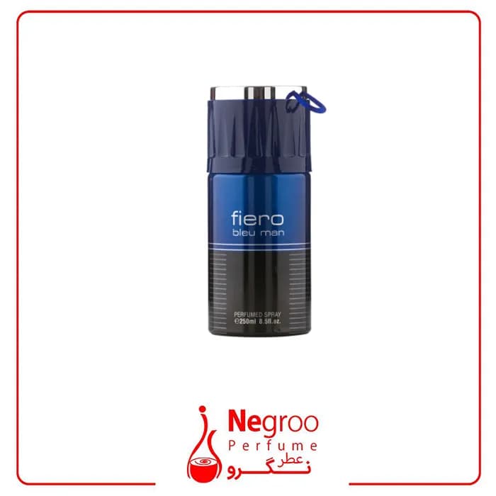 اسپری خوشبوکننده بدن فراگرنس ورد مدل Fiero Bleu Man حجم 250 میلی لیتر