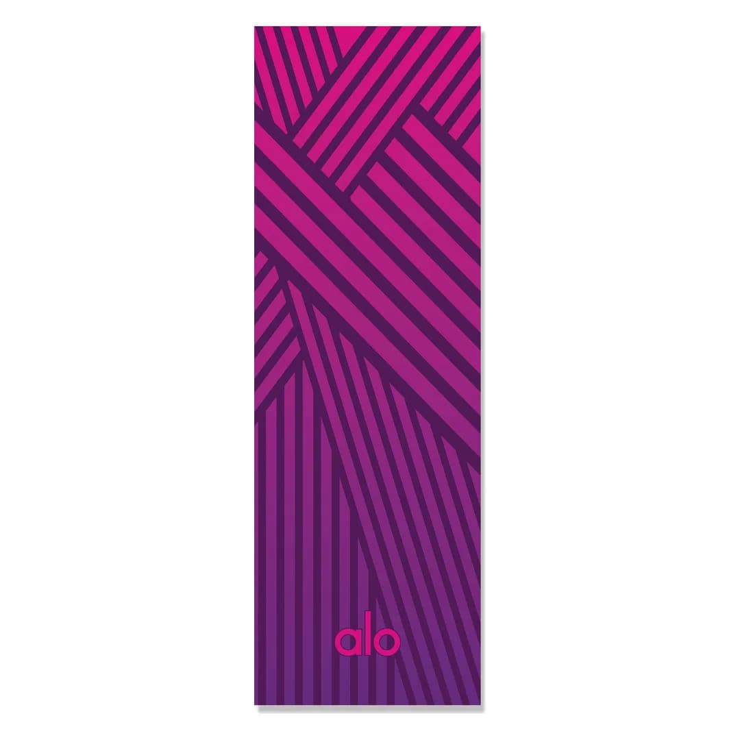 مت ورزشی مخمل ترک طرح راه راه بنفش کد MAT-20