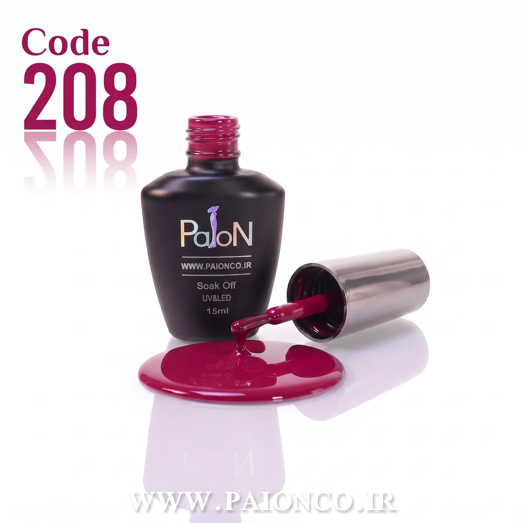لاک ژل نرمال پایون کد 208