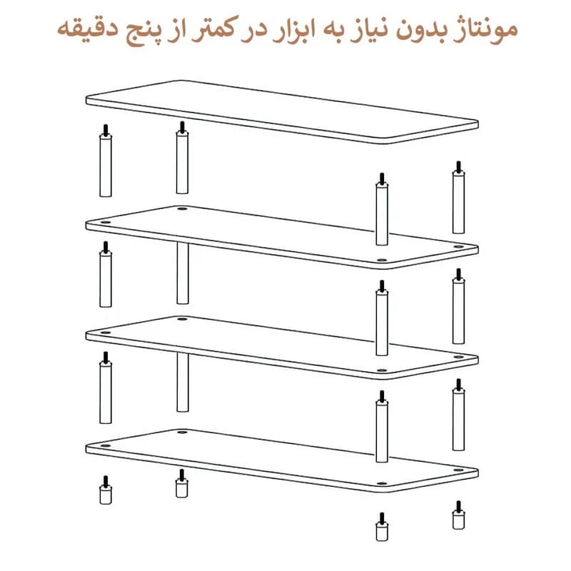 جاکفشی چهار طبقه مدل SR-4 — تصویر ۲
