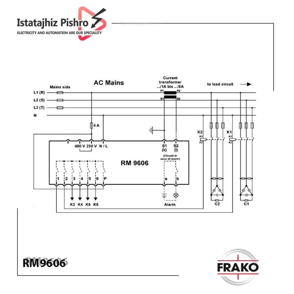 رگولاتور بانک خازنی، فراکو مدل RM9606 — تصویر ۳