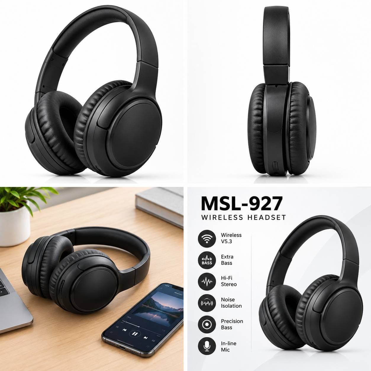 هدفون بیسیم MSL-927 Extra Bass