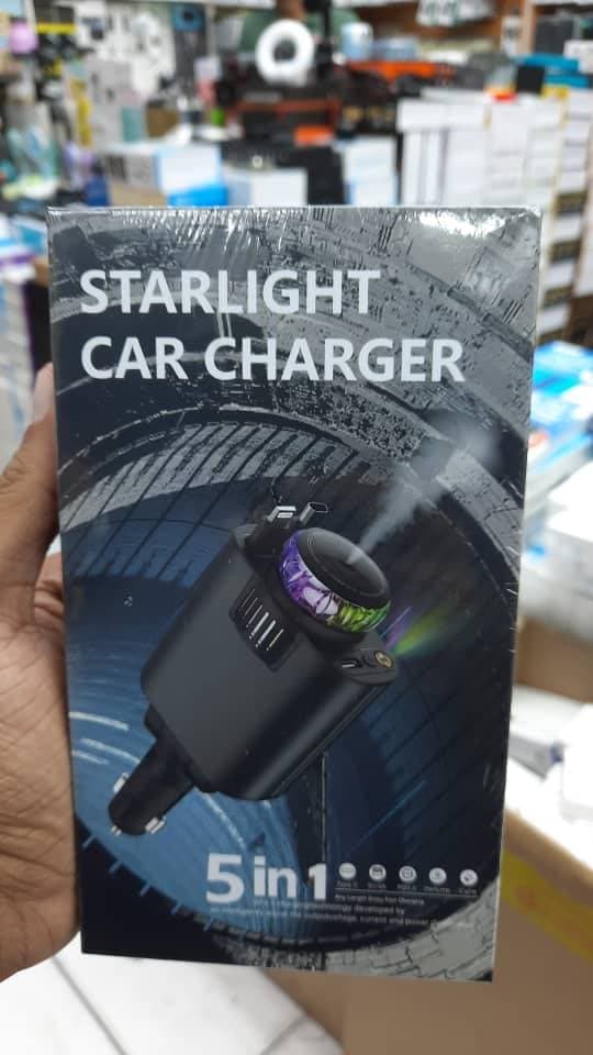 شارژر فندکی ۵ کاره خودرو مدل Starlight 5 in 1 Aromatherapy — تصویر ۳