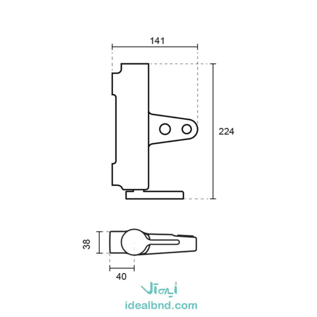 شیرمخلوط حمام آوا از برند KWC — تصویر ۲