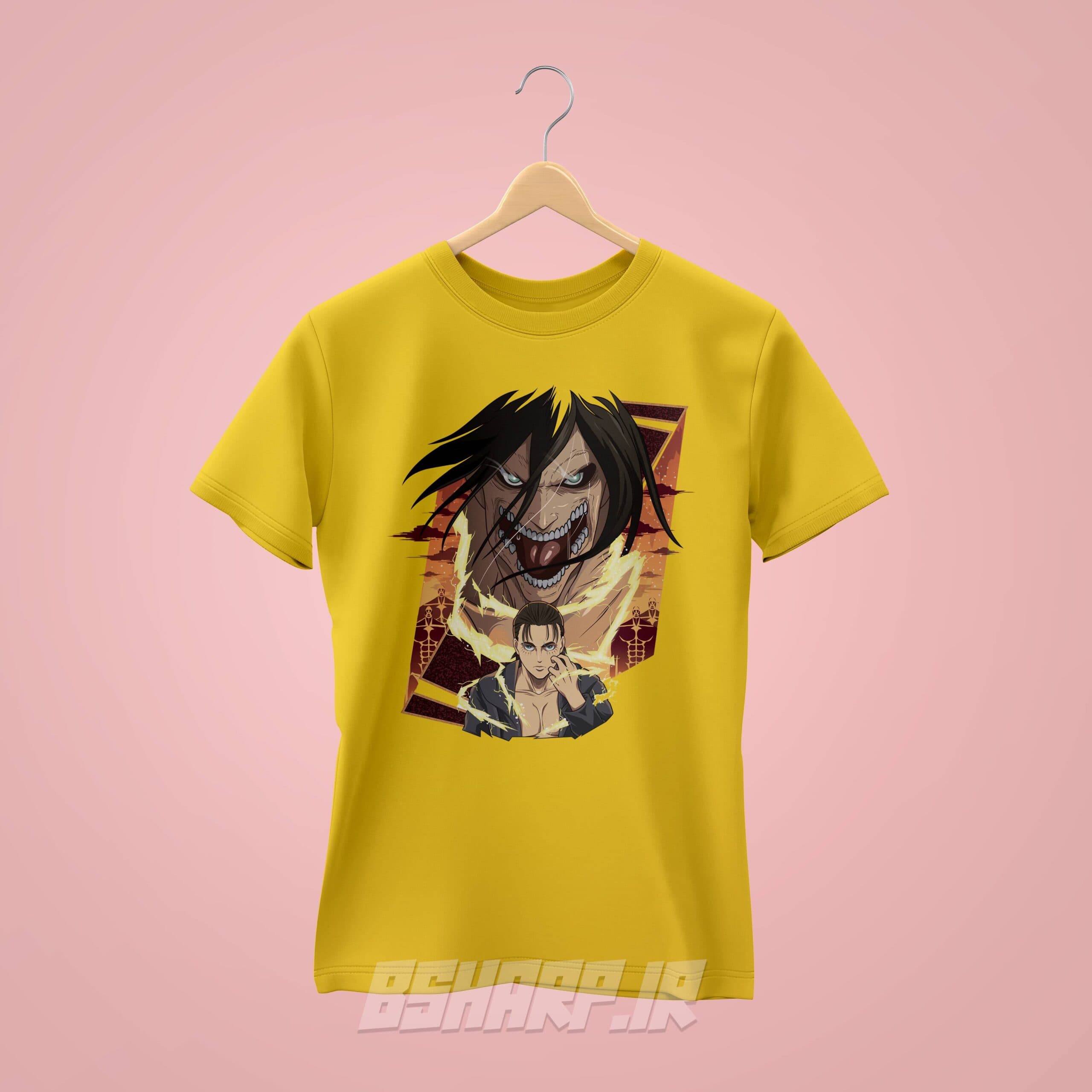 تیشرت Attack on Titan طرح پوستر ارن یگر — تصویر ۴