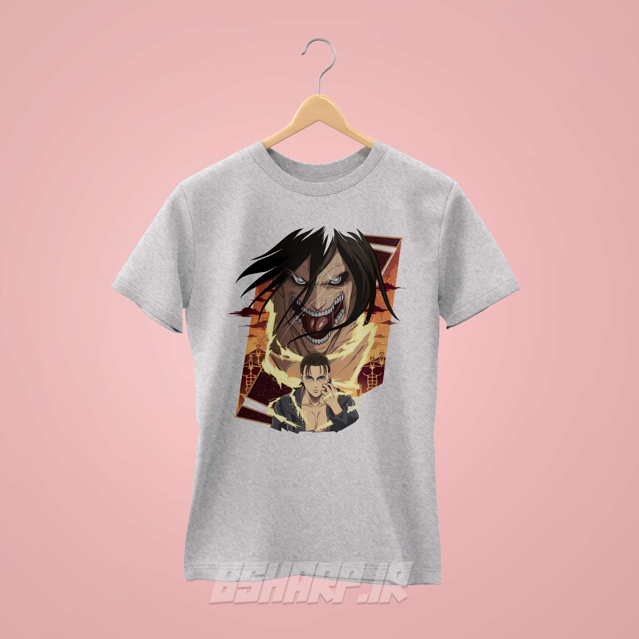 تیشرت Attack on Titan طرح پوستر ارن یگر — تصویر ۵