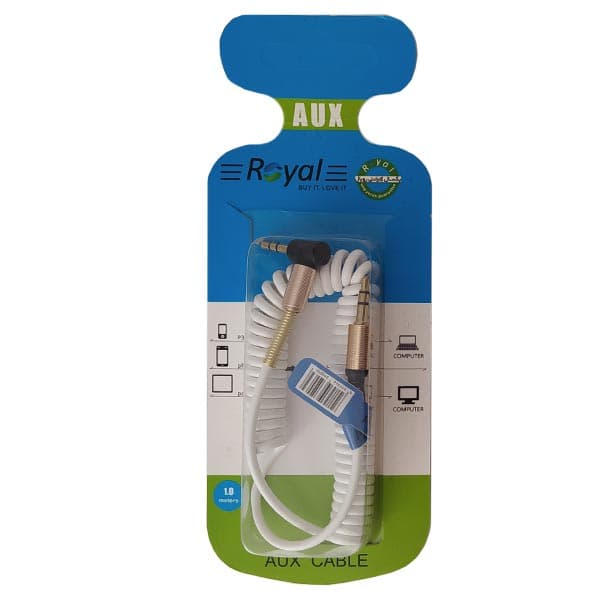کابل AUX فنری مدل RAX-10 طول 1 متر — تصویر ۳