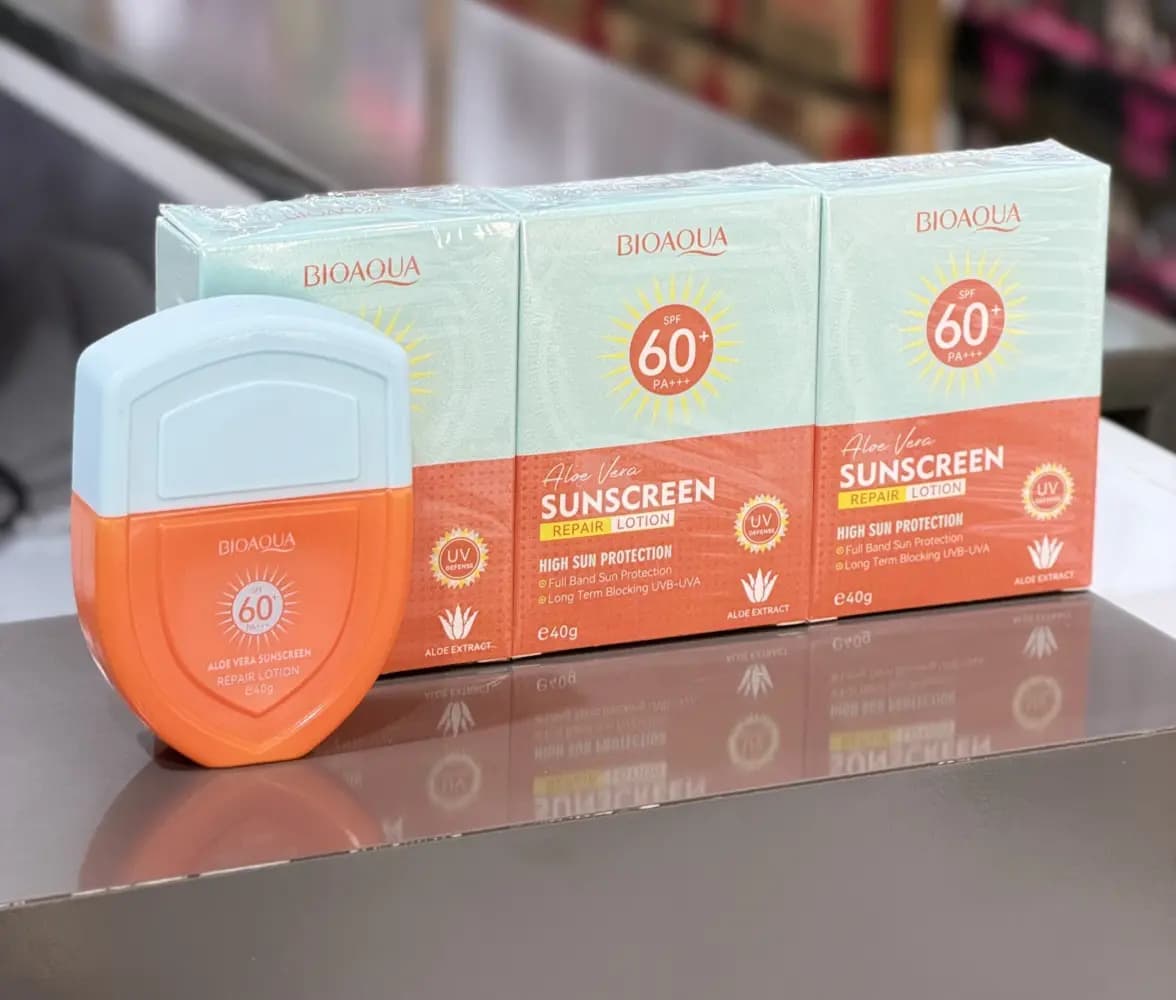 ضدآفتاب بی رنگ آلوئه ورا بیواکوا BIOAQUA