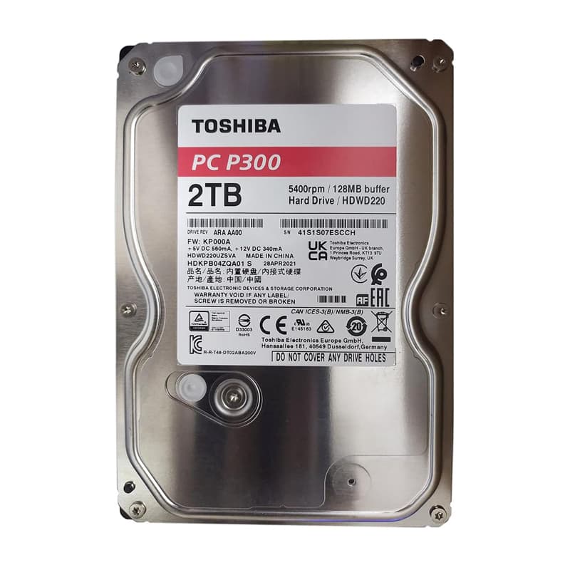 هارد اینترنال 2 ترا توشیبا TOSHIBA P300 2TB استوک