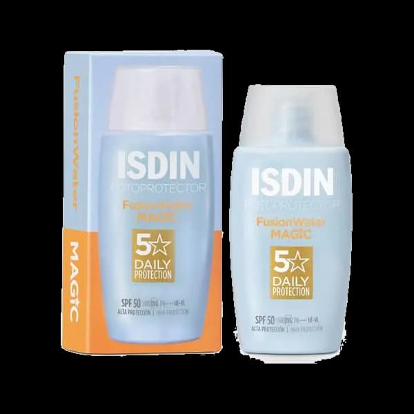 ضدآفتاب فلوئیدی ایزدین مدل Fusion Water MAGIC SPF 50 حجم 50 میلی‌لیتر