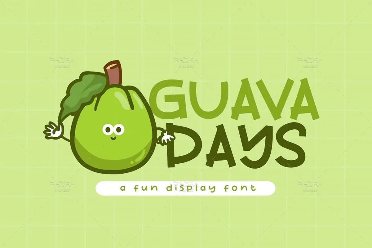 فونت جالب کودکانه Guava Days