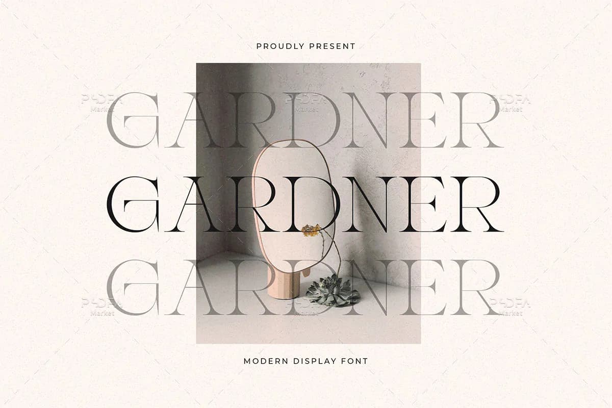 فونت مدرن Gardner