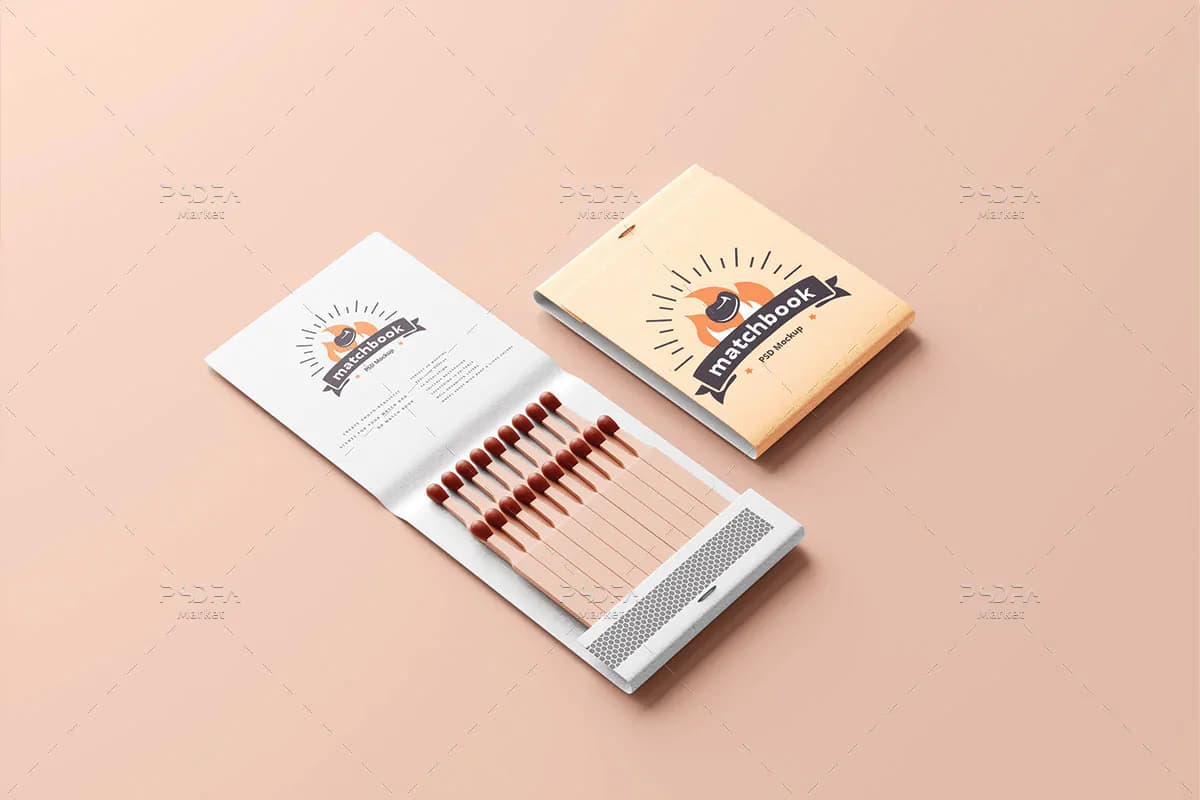 20 موکاپ جعبه و قوطی کبریت — تصویر ۳