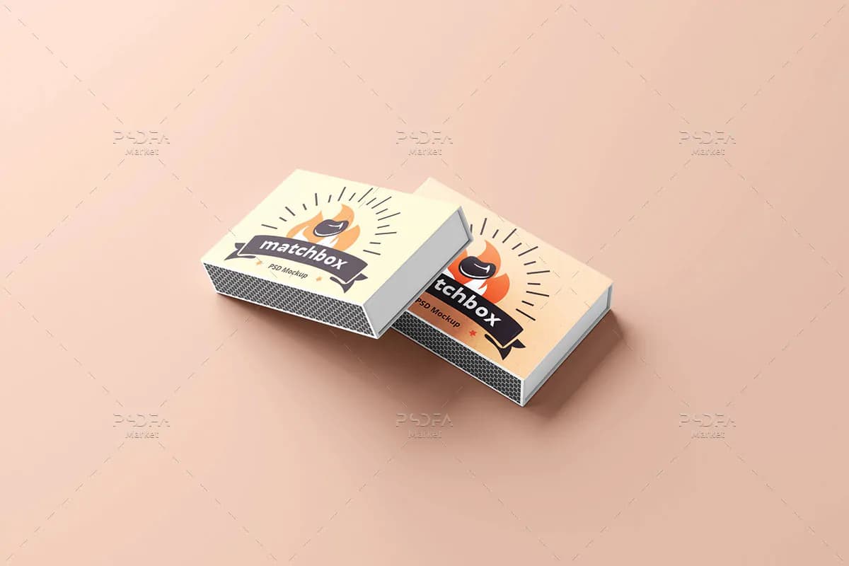 20 موکاپ جعبه و قوطی کبریت — تصویر ۷
