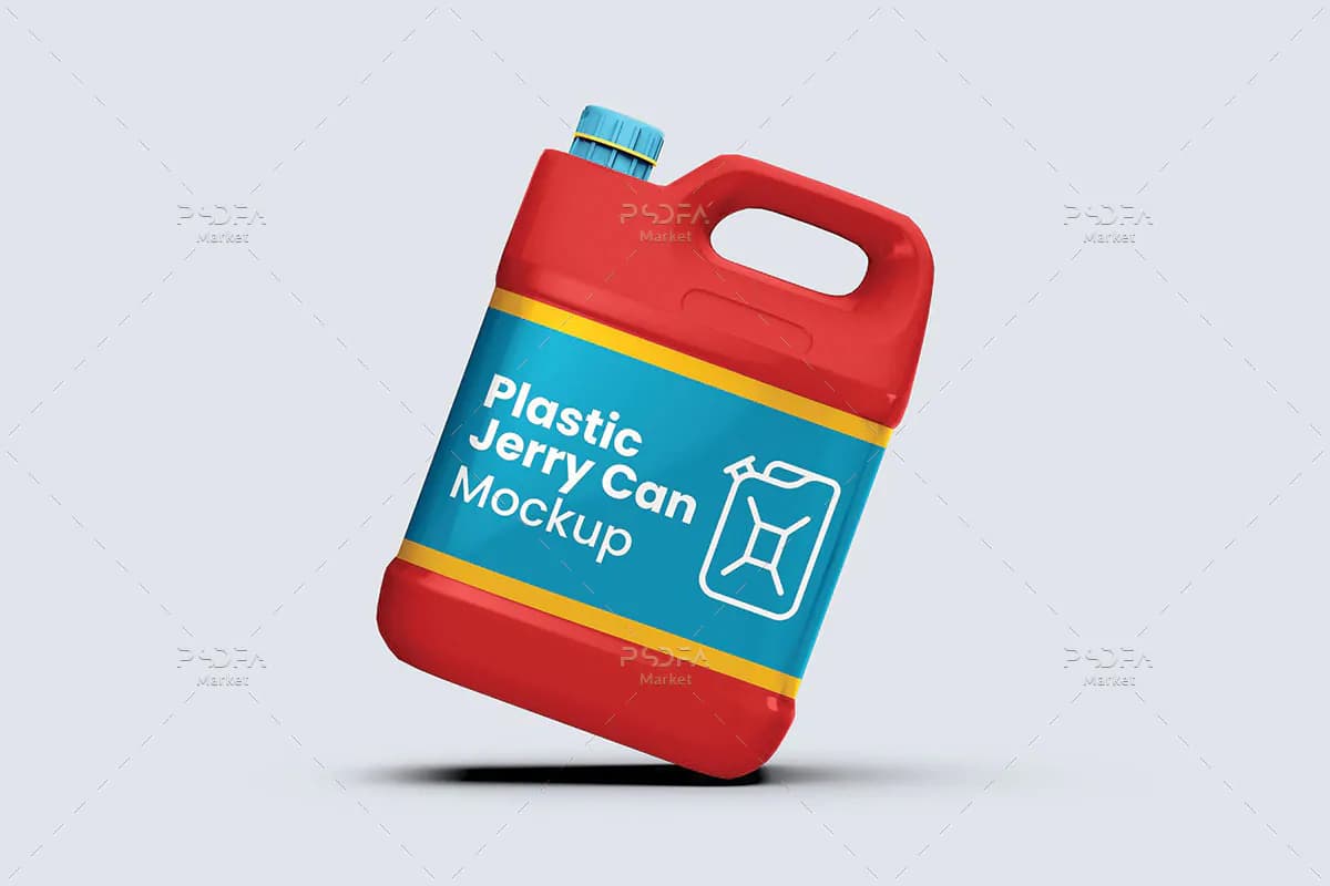 موکاپ گالن 4 لیتری پلاستیکی مواد شوینده — تصویر ۷