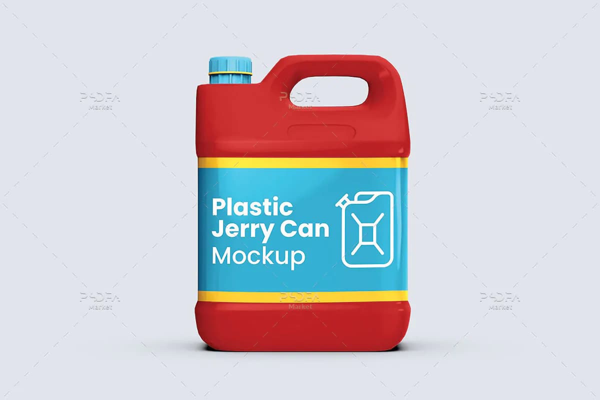موکاپ گالن 4 لیتری پلاستیکی مواد شوینده — تصویر ۶