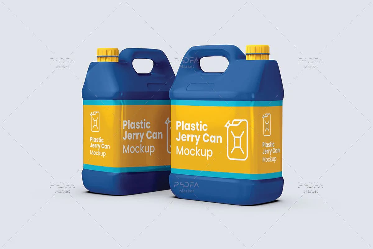 موکاپ گالن 4 لیتری پلاستیکی مواد شوینده — تصویر ۸