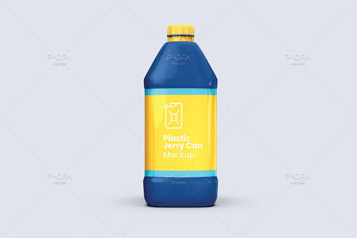 موکاپ گالن 4 لیتری پلاستیکی مواد شوینده — تصویر ۲