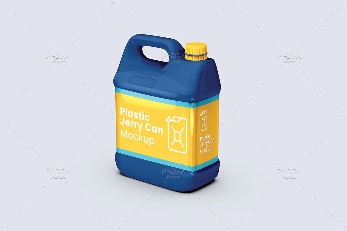 موکاپ گالن 4 لیتری پلاستیکی مواد شوینده — تصویر ۴