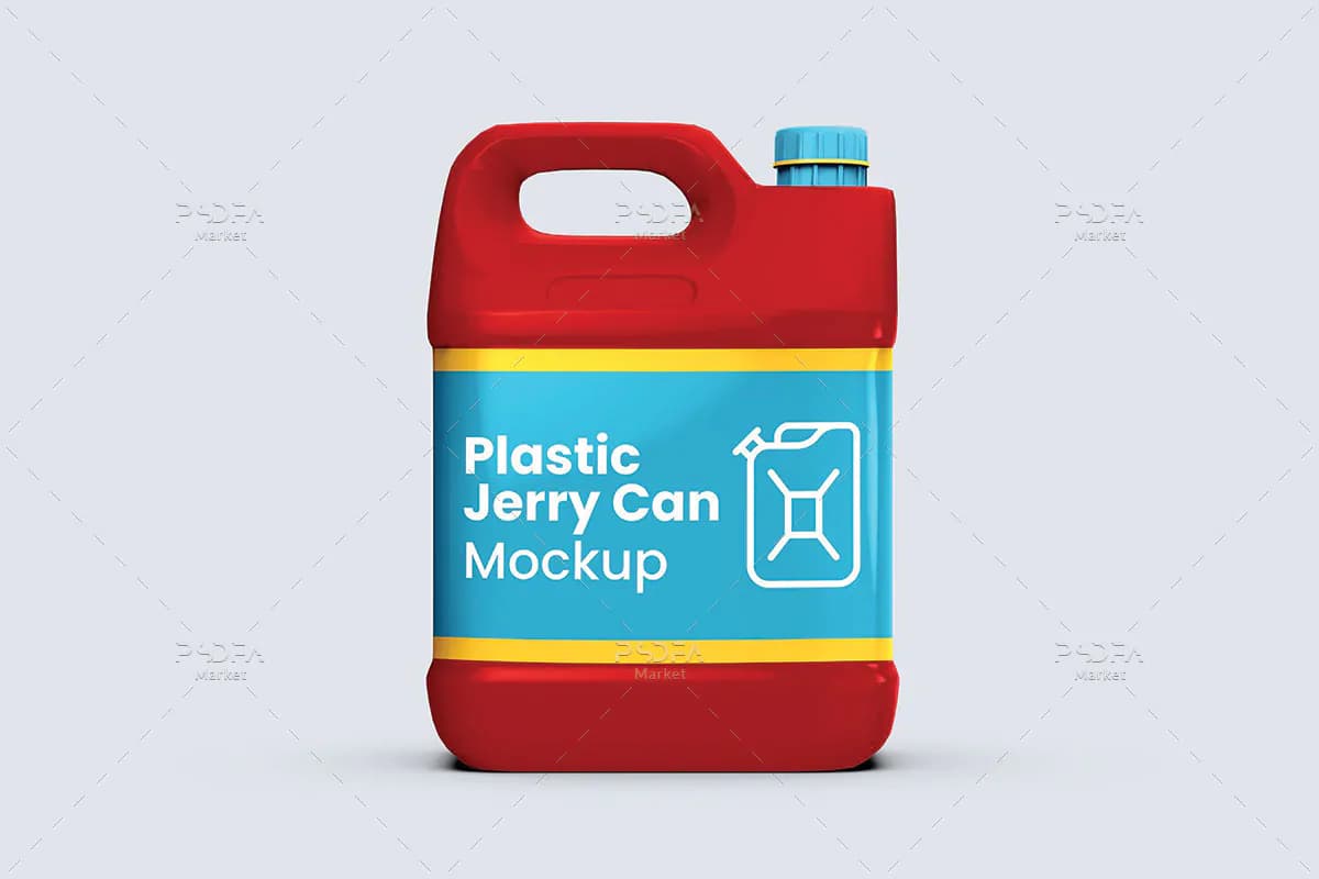 موکاپ گالن 4 لیتری پلاستیکی مواد شوینده — تصویر ۵