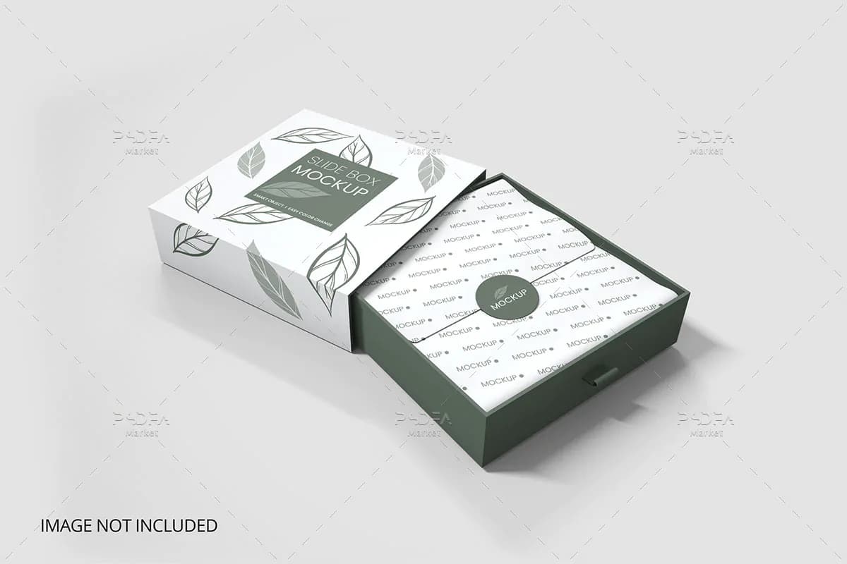 موکاپ جعبه کادو کشویی