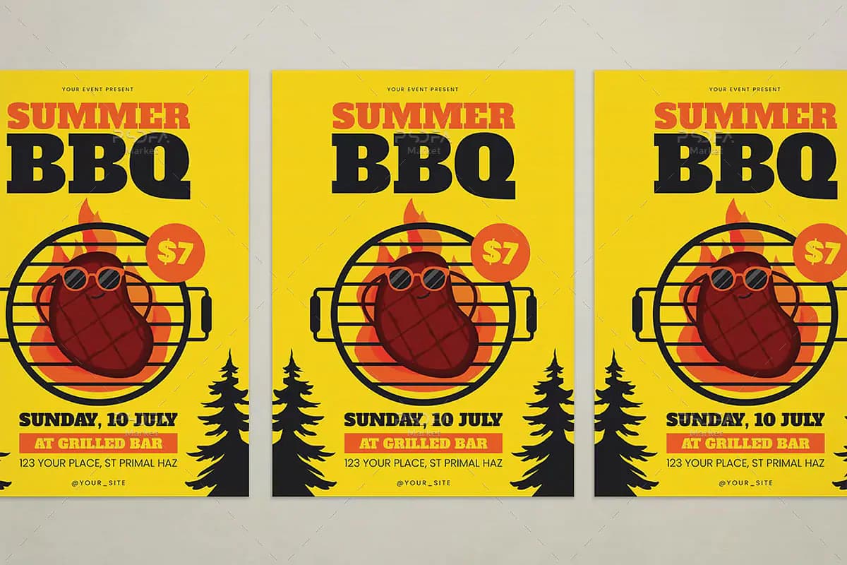 طرح تراکت BBQ — تصویر ۲
