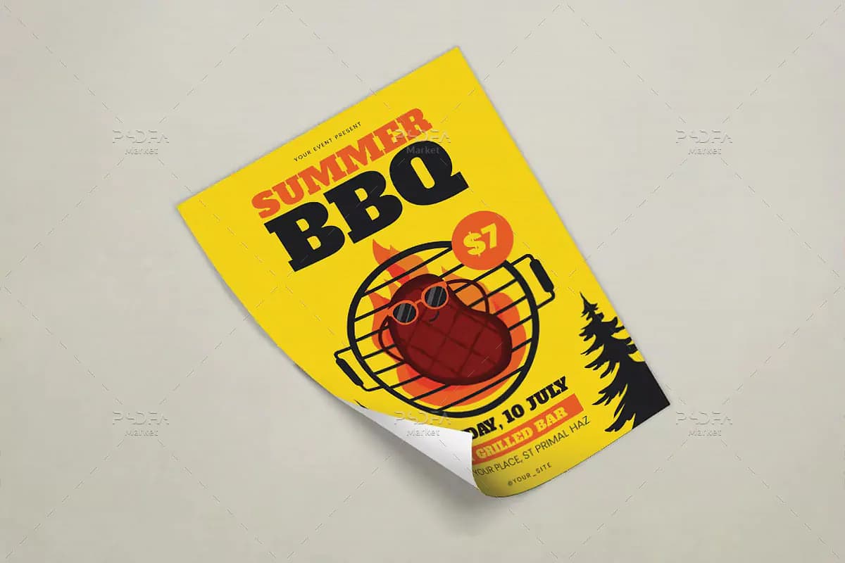 طرح تراکت BBQ — تصویر ۳