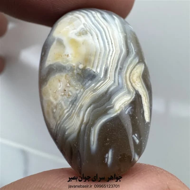 نگین عقیق سلیمانی زنده و فعال | تراش دامله اصل