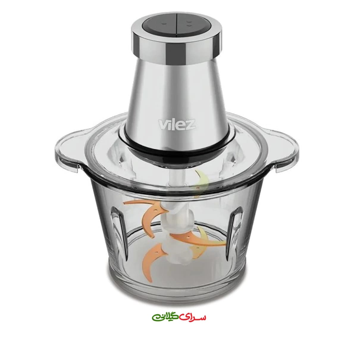 خرد کن 3 لیتری 6 تیغه دو سرعته پیرکس استیل ویلز مدل VL-6033 S — تصویر ۲