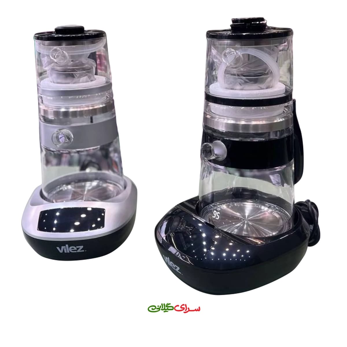 چای ساز رو همی 1.7 لیتری پیرکس مشکی ویلز مدل VL2020 — تصویر ۲