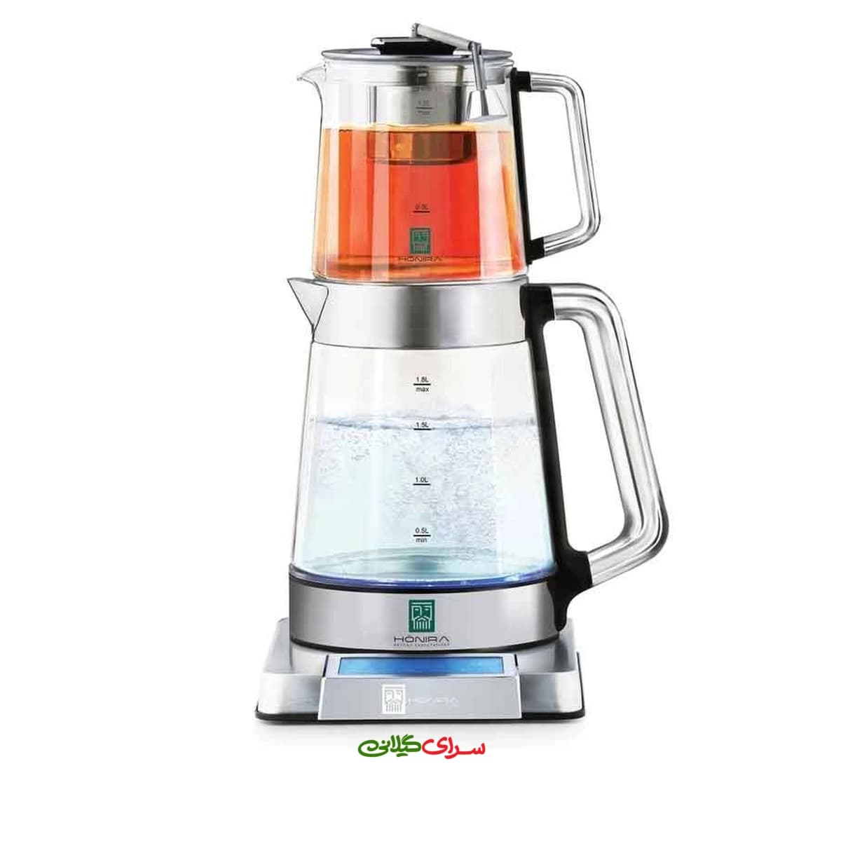 چای ساز رو همی 1.8 لیتری پیرکس استیل هونیرا مدل TMD100
