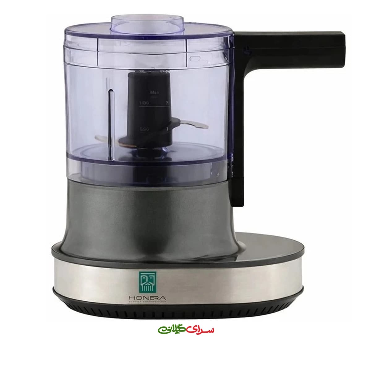خرد کن 0.5 لیتری تک کاره مشکی استیل هونیرا مدل CHS-571 — تصویر ۲