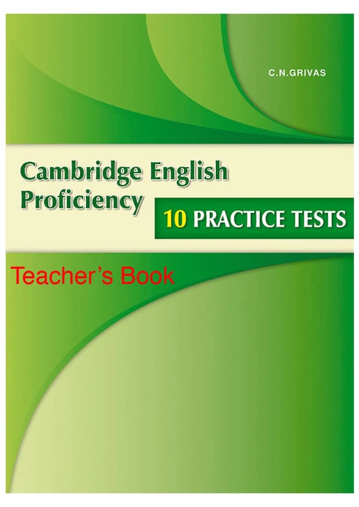 کتاب 10 Practice Tests for the Cambridge English Proficiency (۱۰ آزمون تمرینی برای کمبریج پروفیشنسی) نسخه انگلیسی PDF |