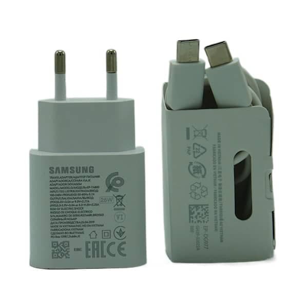 شارژر Type-C Samsung سوپر فست 25W کد 1 — تصویر ۳