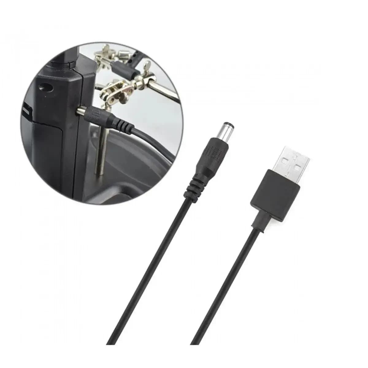 گیره مونتاژ ذره بین دار به همراه پایه هویه TE-802 حرفه ای — تصویر ۳