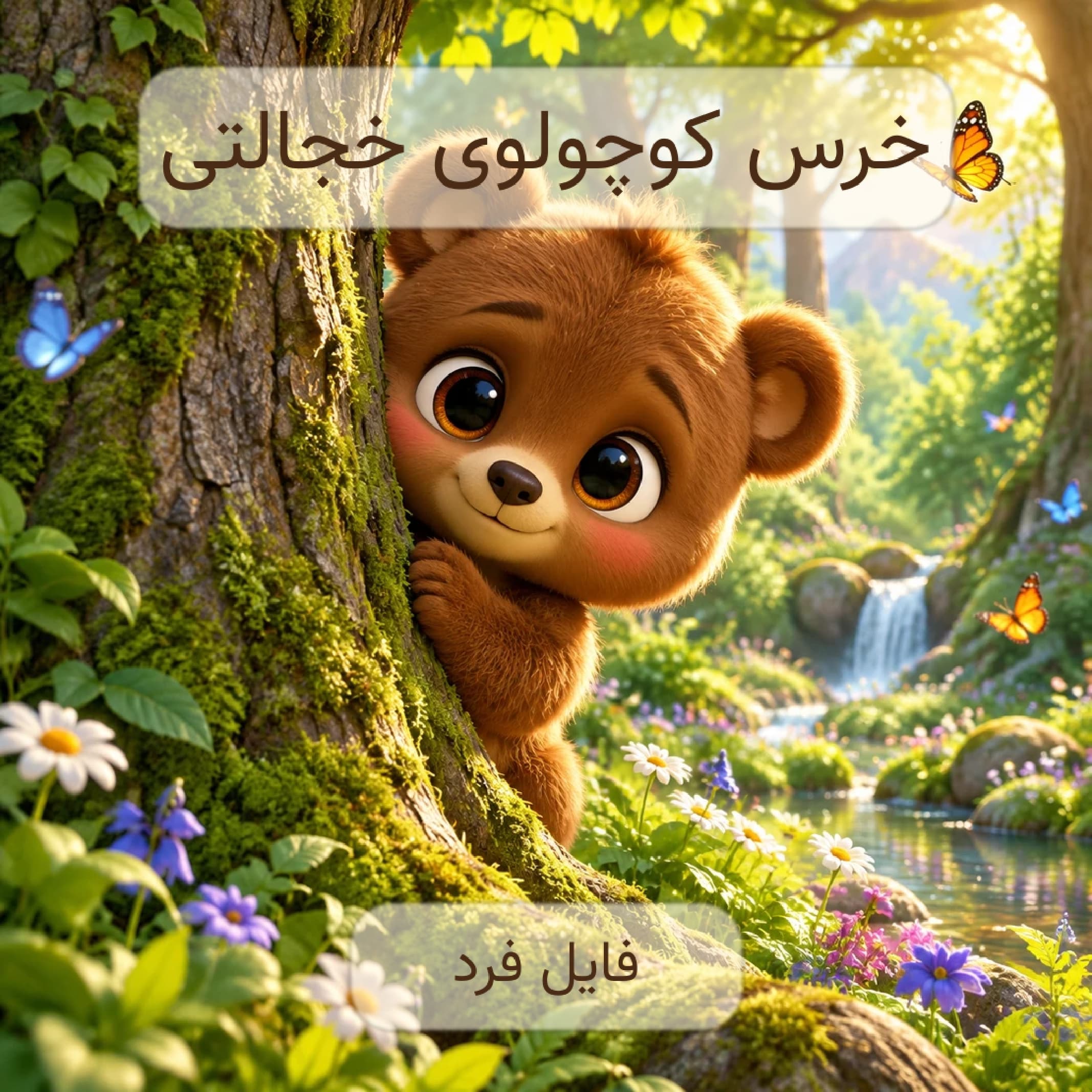کتاب داستان کودکانه “خرس کوچولوی خجالتی”. مختص گروه سنی الف و ب (3 تا 6 سال). کتاب آموزشی. فارسی. نسخه پی دی اف