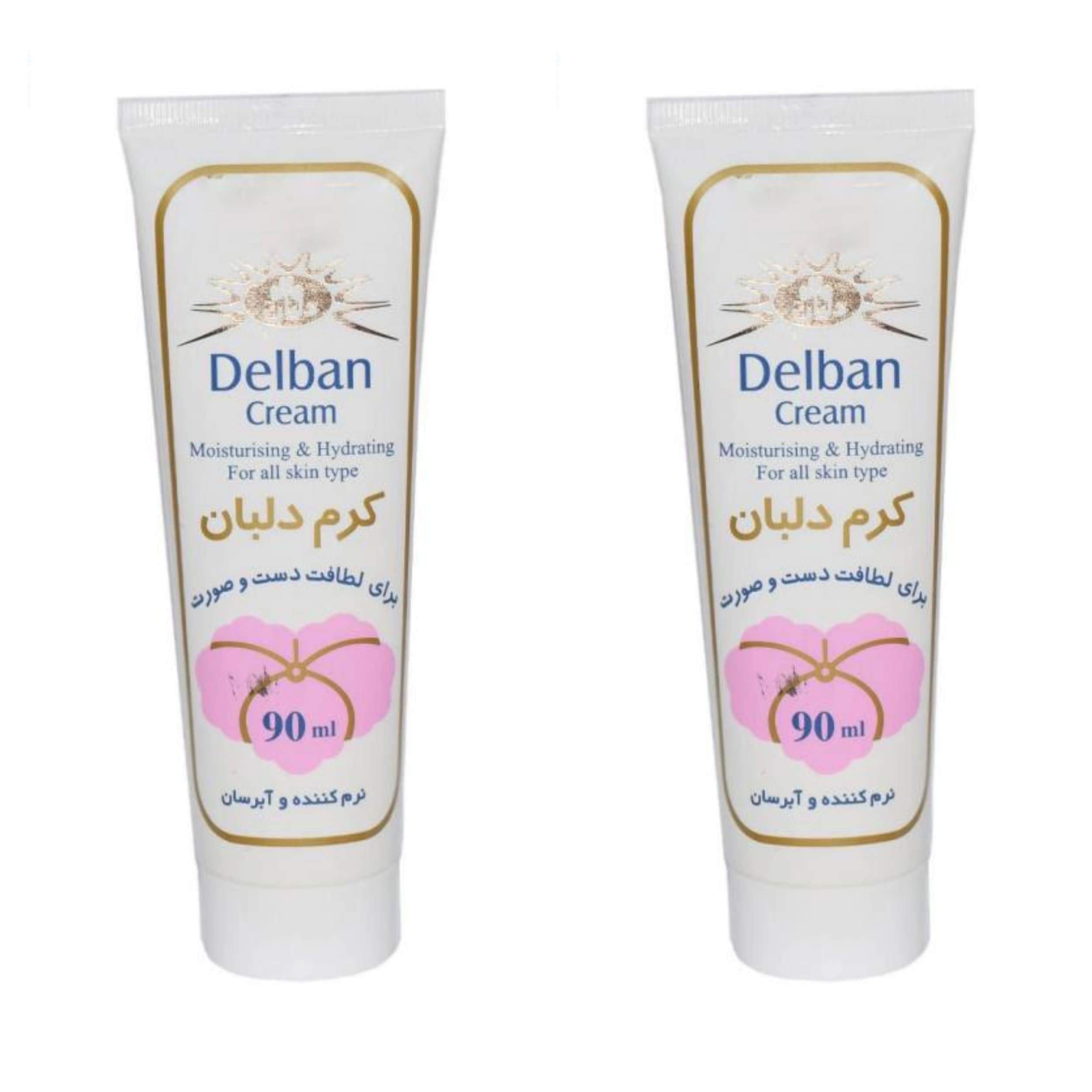 مراقبت پوست کرم نرم کننده دلبان مدل 01 حجم 90 میلی لیتر مجموعه 2 عددی