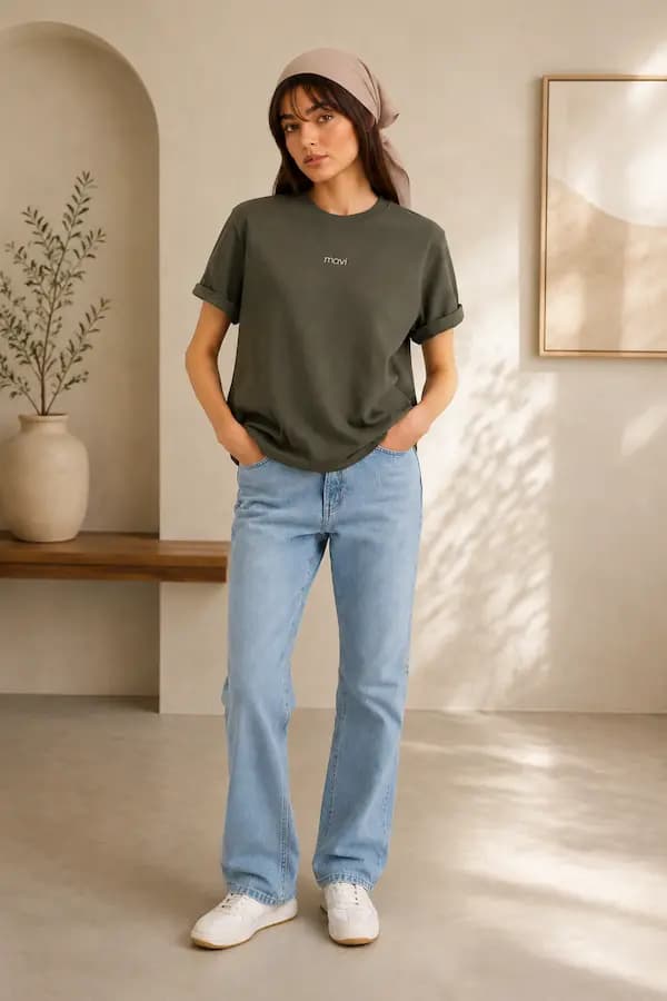 تیشرت زنانه Mavi مدل Loose Fit با طرح لوگو — تصویر ۲