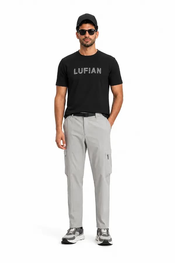 تیشرت مردانه Lufian مدل Oscar با طرح گرافیکی — تصویر ۳