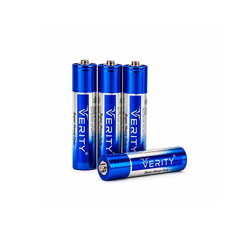 باتری نیم قلمی وریتی مدل SUPER HEAVY DUTY SHIRINK AAA بسته 20 عددی — تصویر ۲