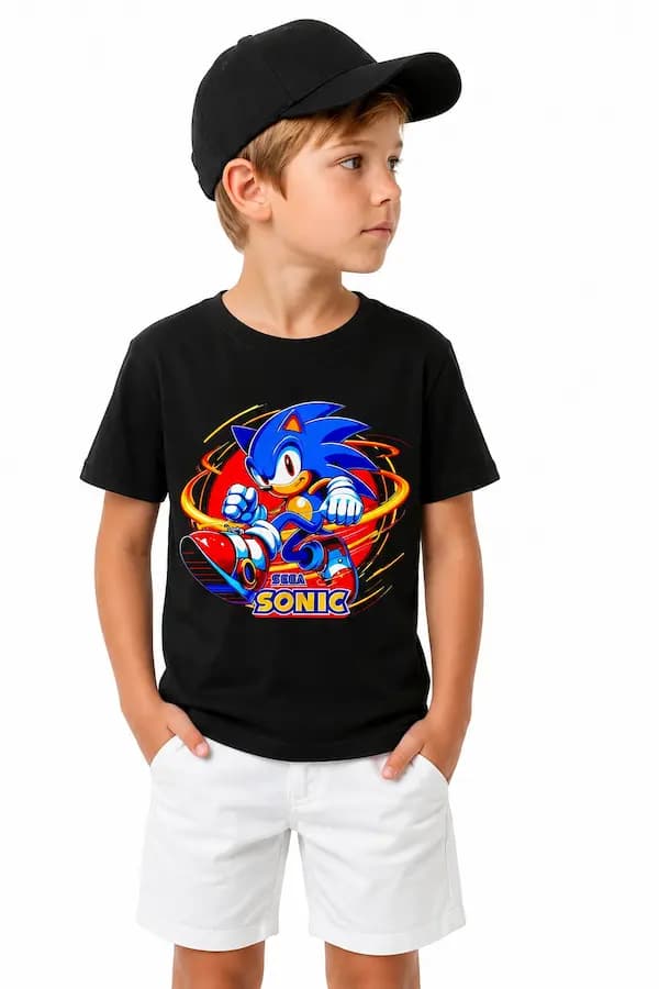 تیشرت بچگانه پسرانه Book OrBook مدل Sonic Sega — تصویر ۲